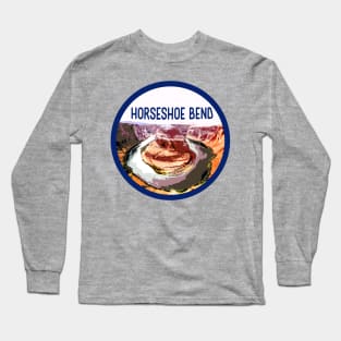 Horseshoe Bend Decal Long Sleeve T-Shirt